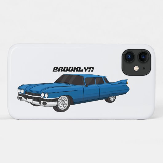Koel blauw 1959 klassieke auto Case-Mate iPhone case (Achterkant (horizontaal))