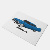 Koel blauw 1959 klassieke auto deurmat (Schuin)