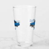 Koel blauw 1959 klassieke auto glas (Links)