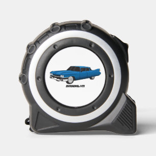 Koel blauw 1959 klassieke auto rolmaat