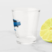 Koel blauw 1959 klassieke auto shot glas (Rechts)