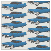 Koel blauw 1959 klassieke auto stof (Close Up)