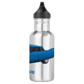 Koel blauw 1959 klassieke auto waterfles  (Rechts)
