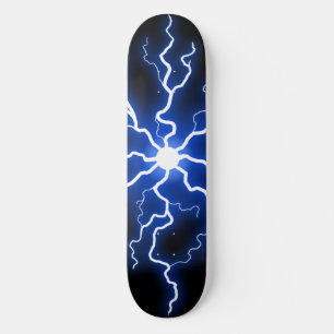 Koel Blauw Elektriciteitsstroom Persoonlijk Skateboard