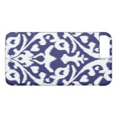 Koel blauw en wit ikat-stammespatroon Case-Mate iPhone case (Achterkant (Horizontaal))