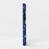 Koel Blauw Kerst Rendier Patroon Ontwerp Case-Mate iPhone Case (Achterkant/links)