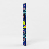 Koel Blauw Kerst Rendier Patroon Ontwerp Case-Mate iPhone Case (Achterkant/rechts)