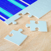 Koel blauw legpuzzel (Zijkant)