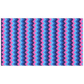 Koel Blauw Roze Chevron Patroon Groot Tafelkleed (Voorkant (Horizontaal))