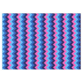 Koel Blauw Roze Chevron Patroon Medium Tafelkleed (Voorkant (Horizontaal))