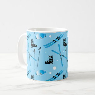 Koel Blauw Skisport Koffiemok