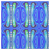 Koel blauw stof (Swatch)