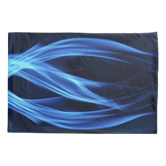 Koel blauw vuur kussensloop (Achterkant)