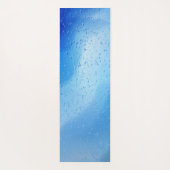 Koel blauw water druppels gepersonaliseerd yogamat (Achterkant)