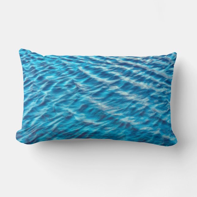 koel blauw water gooit klooiend decor thuis kussen (Voorkant)