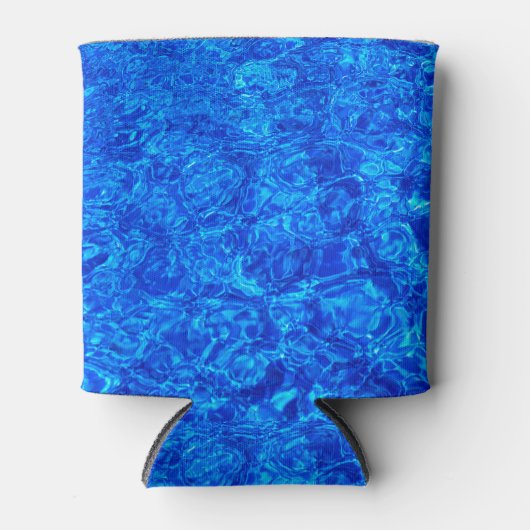 Koel blauw water op een blik blikjeskoeler (Voorkant)