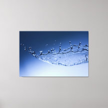 koel blauw water splash