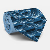 Koel blauw water stropdas (Opgerold)