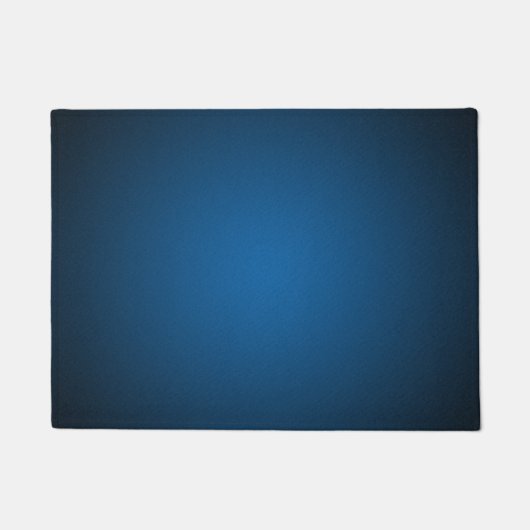 Koel blauw-zwarte korrelige vignette deurmat (Voorkant)