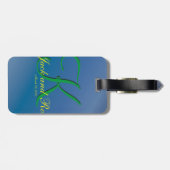 Koel Blauwe Bes Fantastische Budget Bagagelabel (Achterkant horizontaal)