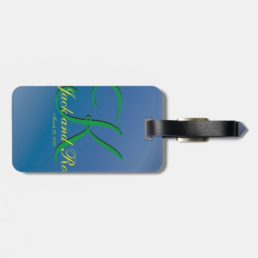 Koel Blauwe Bes Fantastische Budget Bagagelabel (Achterkant horizontaal)