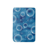 Koel blauwe bubbels Bath Mat (Voorkant Verticaal)