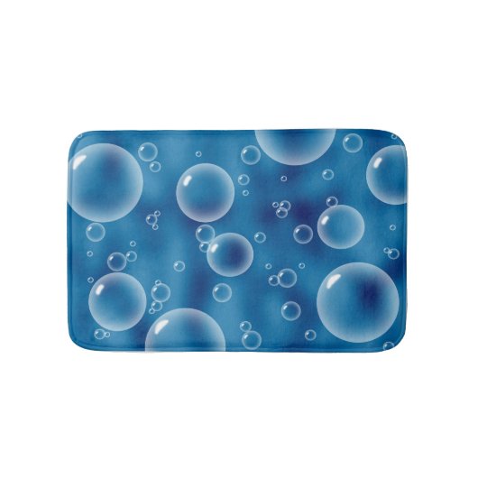 Koel blauwe bubbels Bath Mat (Voorkant)