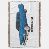 Koel blauwe klassieke auto uit 1959 deken (Voorkant Verticaal)