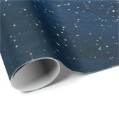 Koel blauwe marmer textuur cadeaupapier (Rol Hoek)