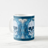 Koel Blauwe Schedel Koffiemok (Voorkant links)