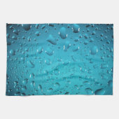 Koel Blauwe waterdruppels Theedoek (Horizontaal)