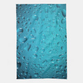 Koel Blauwe waterdruppels Theedoek (Verticaal)