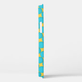 Koel Blauwgroen gele pokadots Case-Mate iPhone Case (Achterkant / Rechts)