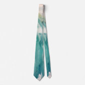 Koel Blauwgroen kleuren Mannen Necktie Stropdas (Voorkant)