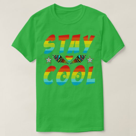 Koel blijven 1 t-shirt (Design voorkant)