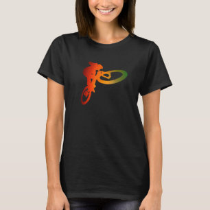 Koel bmx-bijvoegsel voor halffabrikaten met mooi w t-shirt