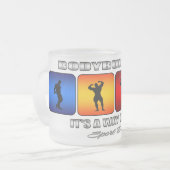 Koel bodybuilding Het is een manier van leven Matglas Koffiemok (Voorkant links)