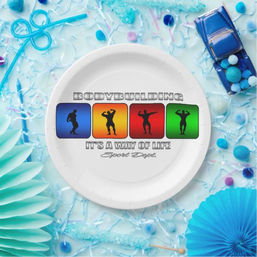 Koel bodybuilding Het is een manier van leven Papieren Bordje (Feest)