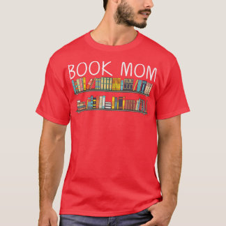 Koel boekontwerp voor moeder boekenworm lezen B T-shirt
