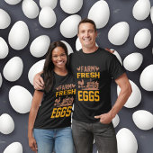 Koel boerderij verse eitjes word art t-shirt
