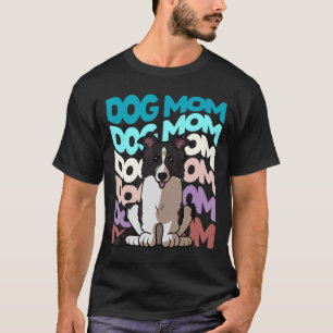 Koel Border Collie Dog Ma Retro Dog T-shirt