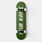 Koel bosgroen persoonlijk skateboard (Voorkant)