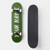 Koel bosgroen persoonlijk skateboard (Voorkant)