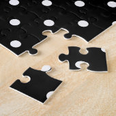 Koel Boston Terrier met zonnebril (zwart) Legpuzzel (Zijkant)