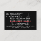 Koel Botten XRay Chiropractor-Visitekaartjes Visitekaartje (Achterkant)