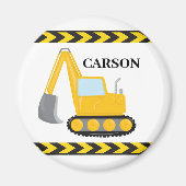 Koel Bouwvoertuig Excavator Aangepaste Kinderen Magneet (Voorkant)