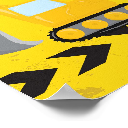 Koel Bouwvoertuig Kind Aangepaste bakken kamer Poster (Hoek)