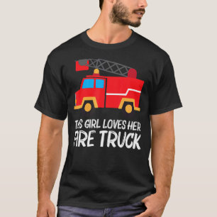 Koel brandende vrachtwagen voor meisjes Kinder bra T-shirt