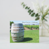 Koel Briefkaart van de Wijn Barrel! (Staand voorkant)