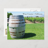 Koel Briefkaart van de Wijn Barrel! (Voorkant / Achterkant)